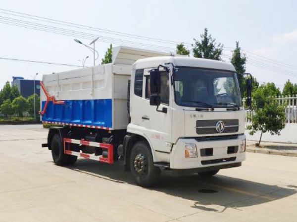 國(guó)六東風(fēng)天錦翼展自卸垃圾車